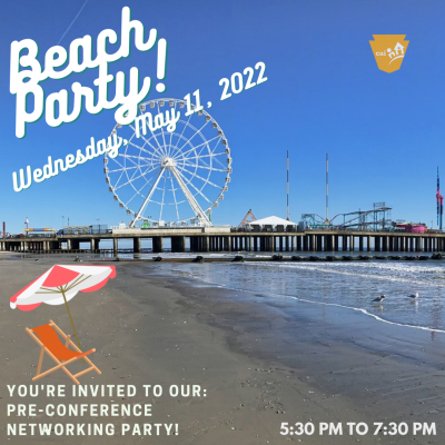 Beach Party Networking Event Logo